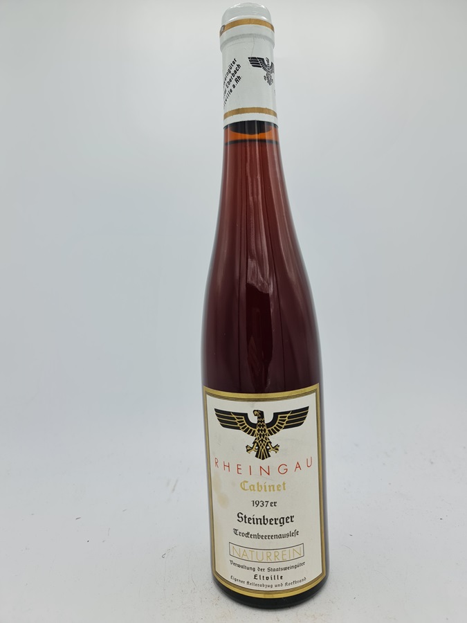 Hessische Staatsweingüter Kloster Eberbach - Steinberger Riesling Trockenbeerenauslese Cabinet Versteigerungswein 1937