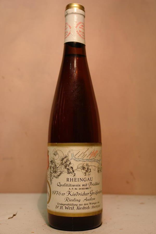 Robert Weil - Kiedricher Gräfenberg Riesling Auslese 1976