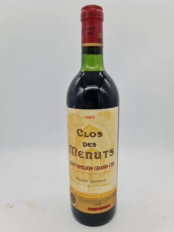 Château Clos des Menuts St. Emilion Grand Cru 1983