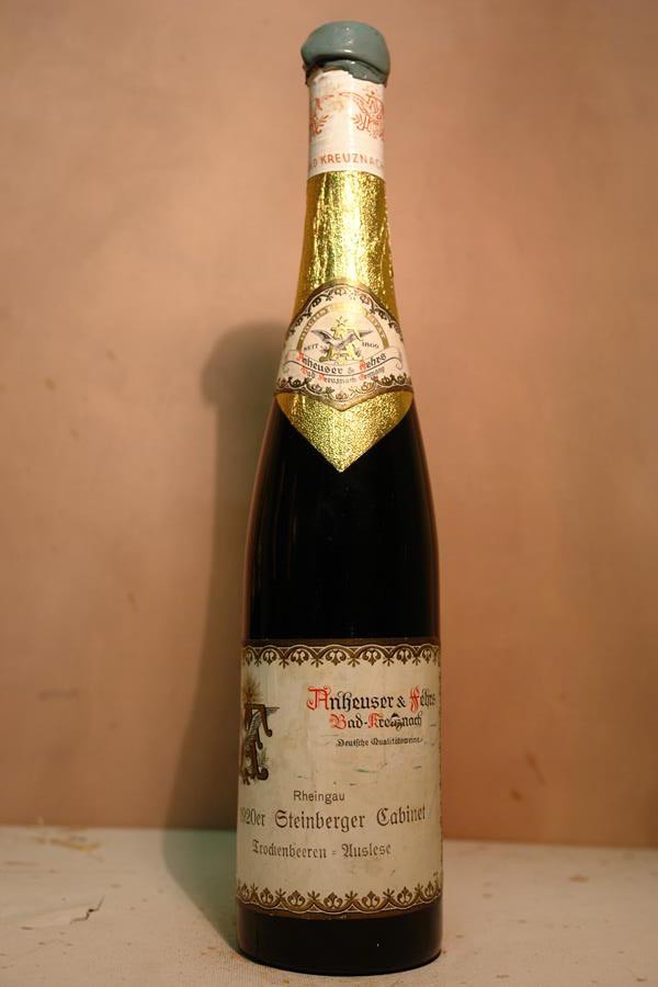 Anheuser & Fehrs (Staatsweingut) - Steinberger Riesling Trockenbeerenauslese Cabinet Goldlack 1920