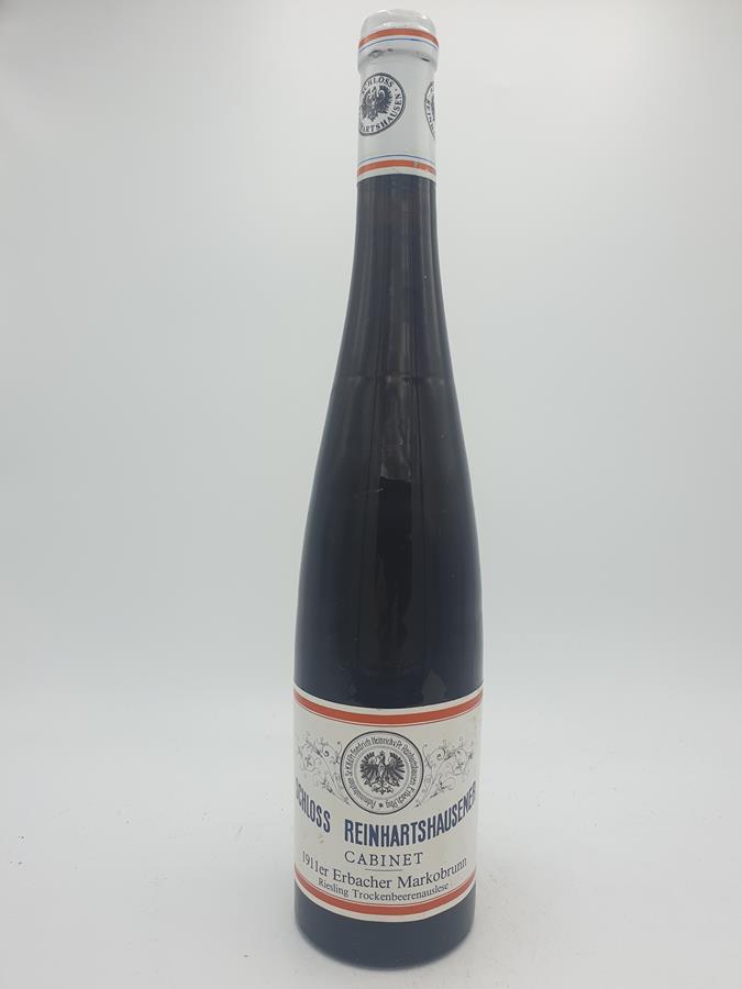 Schloss Reinhartshausen - Erbacher Markobrunn Riesling Trockenbeerenauslese cabinet 1911 'ex estate treasure chamber 2018'
