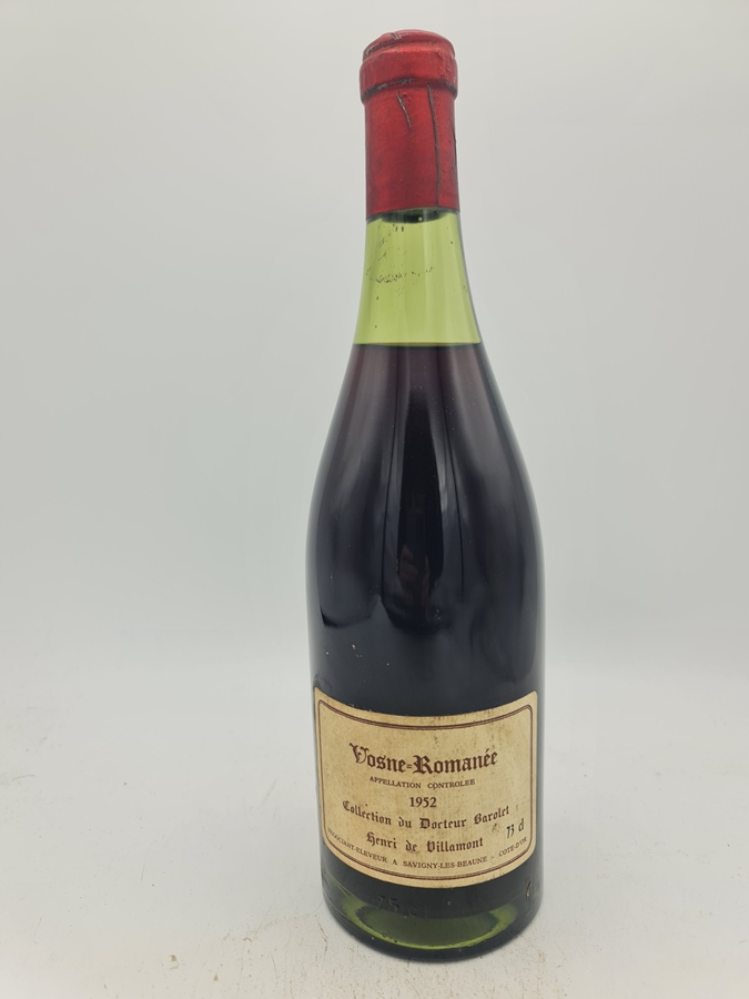 Henri de Villamont 'Collection du Docteur Barolet'- Vosné Romanée 1952