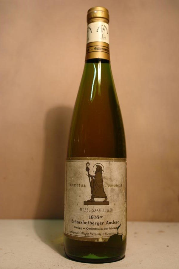 Vereinigte Hospitien 'Sanctus Jacobus' Trier - Scharzhofberger Riesling Auslese Goldkapsel 1976
