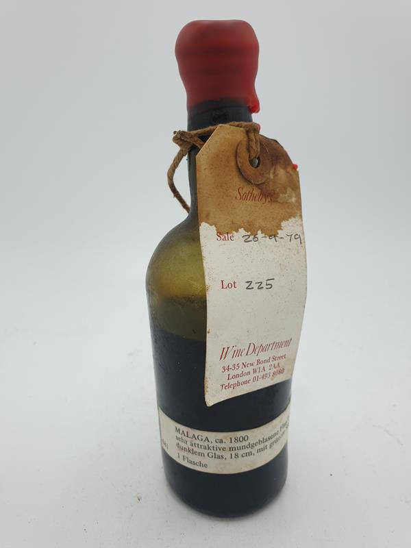 Malaga approx. 1800 moth blown bottle from Christies Sale in 1979 150ml