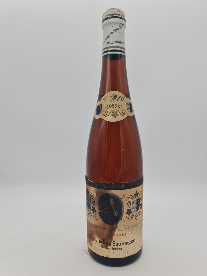 Winzergenossenschaft Kallstadt Weinstrasse - Kallstadter Saumagen Riesling Spätlese 1959