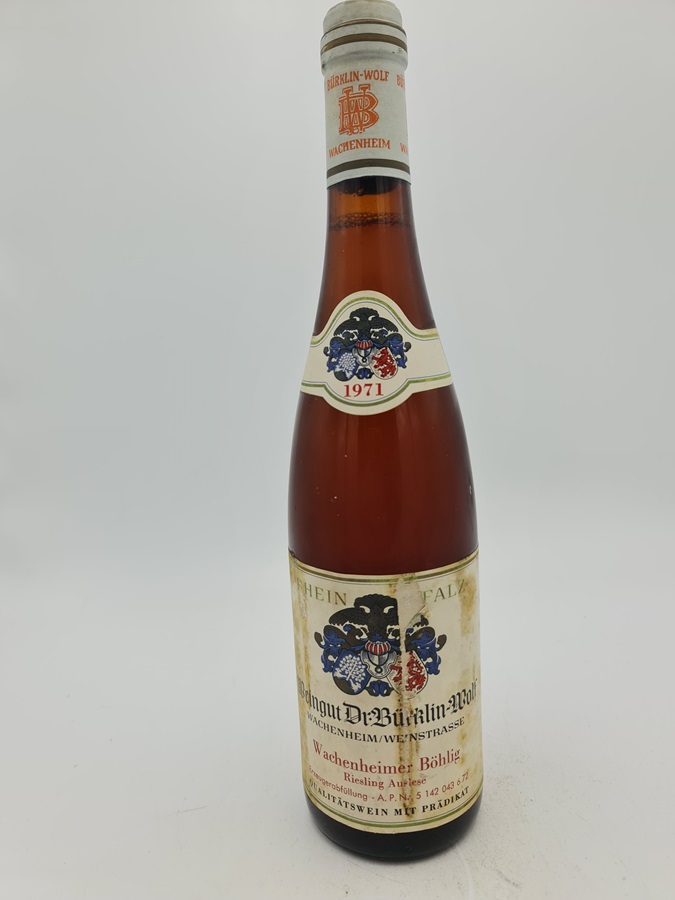 Dr. Bürklin Wolf - Wachenheimer Böhlig Riesling Auslese 1971