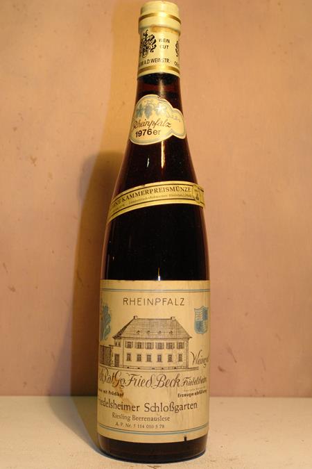Ökonomierat Friedrich Beck - Friedelsheimer Schlossgarten Riesling Beerenauslese 1976