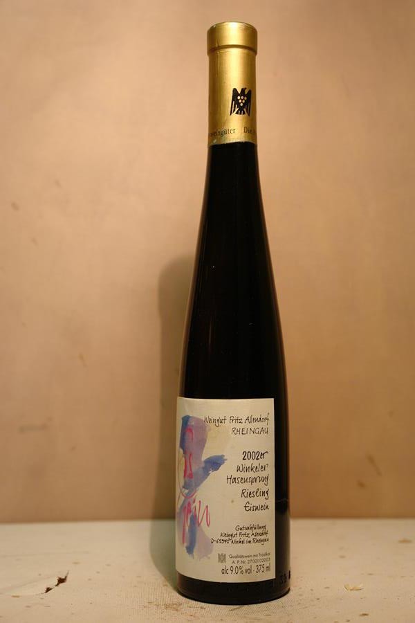 Fritz Allendorf -Winkeler Hasensprung Riesling Eiswein Goldkapsel 2002 375ml