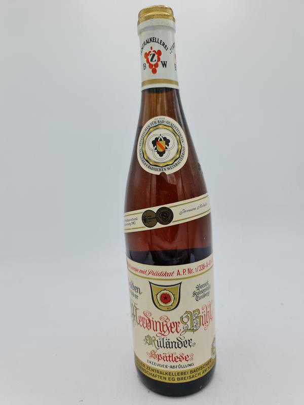 Editha Gräfin von Königsmarck - Osthofener Klosterberg Ruländer Auslese 1979