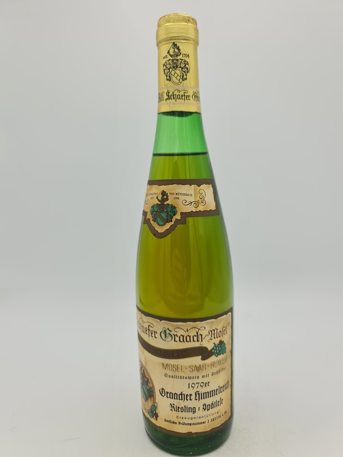 Willi Schäfer - Graacher Himmelreich Riesling Spätlese Goldkapsel 1979