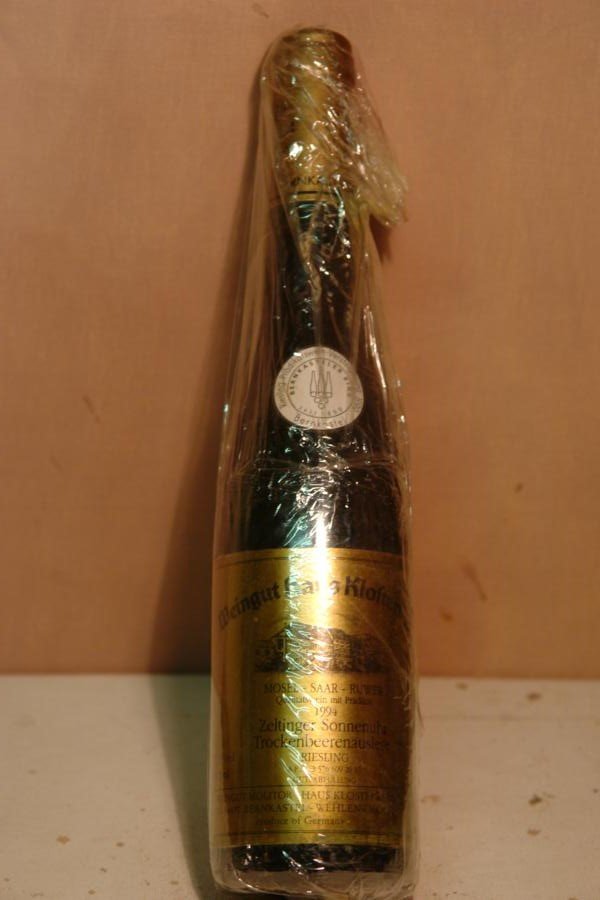 Markus Molitor - Zeltinger Sonnenuhr Riesling Trockenbeerenauslese *** (3 STARS) Goldkapsel Versteigerungswein 1994 375ml