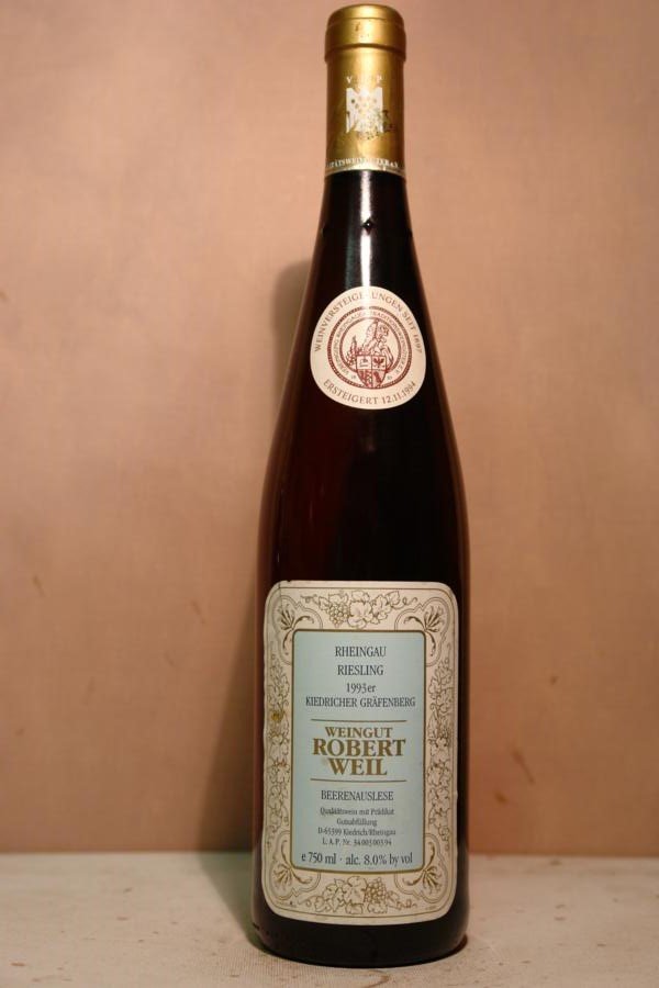 Robert Weil - Kiedricher Gräfenberg Riesling Beerenauslese Goldkapsel Versteigerungswein 1993