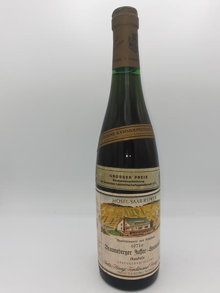 Fritz Haag - Brauneberger Juffer-Sonnenuhr Riesling Auslese Goldkapsel 1971