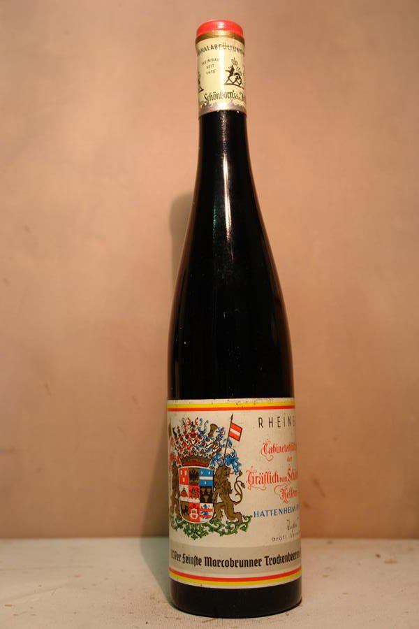 Schloss Schönborn - Erbacher Marcobrunn Riesling feinste Trockenbeerenauslese 1937