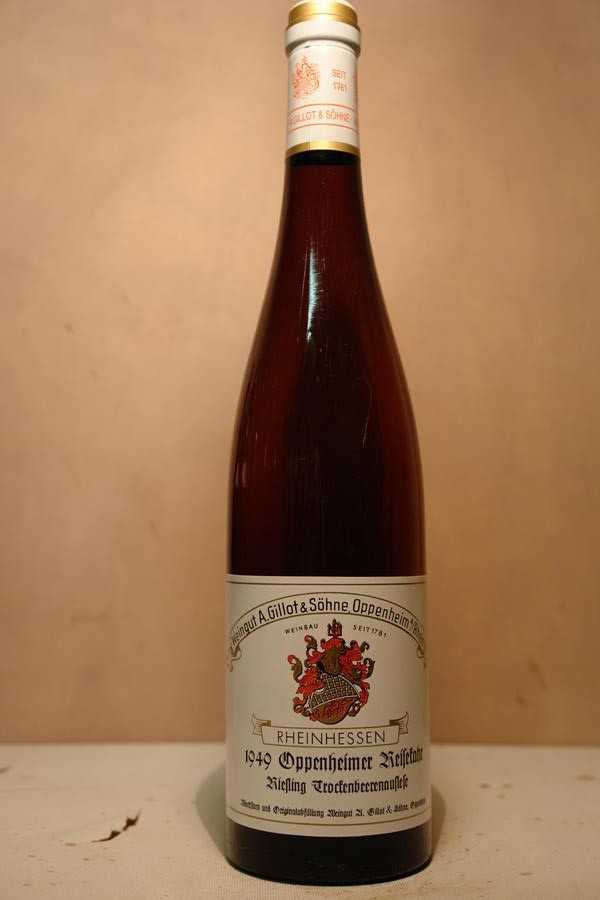 Weingut A.Gillot & Söhne - Oppenheimer Reisekahr Riesling Trockenbeerenauslese 1949