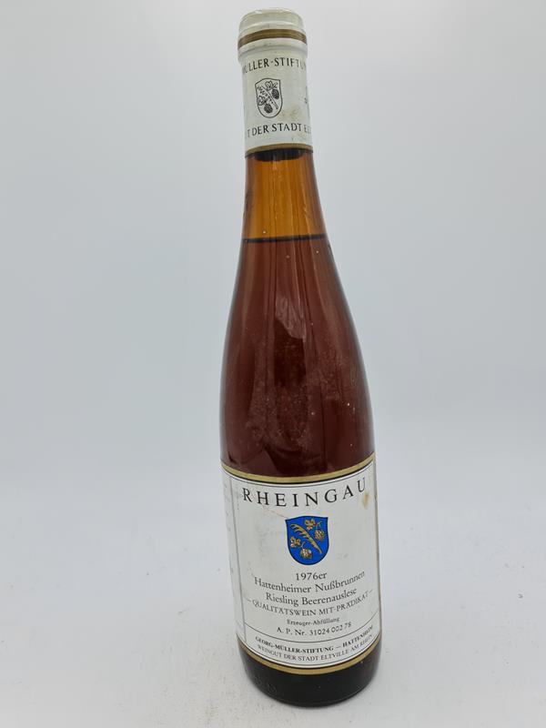 Georg Müller Stiftung Gemeinde-Weingut Hattenheim - Hattenheimer Nussbrunnen Riesling Beerenauslese 1976