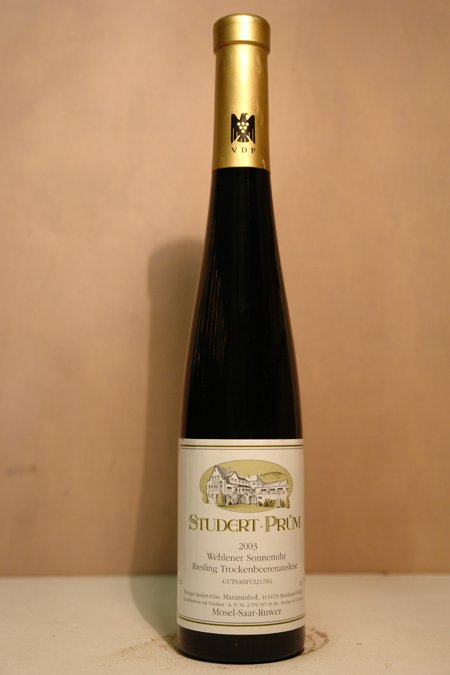 Studert-Prüm Maximinhof - Wehlener Sonnenuhr Riesling Trockenbeerenauslese Goldkapsel 2003 375ml