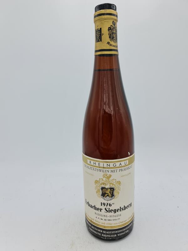 Eberhart Ritter und Edler von Oetinger - Erbacher Siegelsberg Riesling Auslese 1976