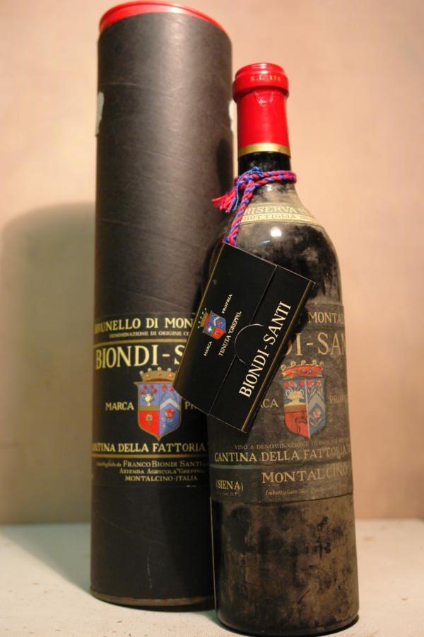 Biondi Santi - Brunello di Montalcino 'Il Greppo' RISERVA N° 21141 1955 'Certificato Di Ricolmatura Franco Biondi Santi Year 2000'