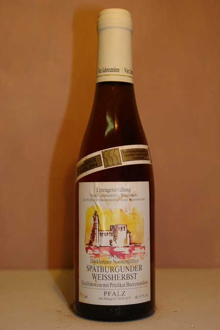 Winzergenossenschaft Vier Jahreszeiten - Dürkheimer Nonnengarten Spätburgunder Weissherbst Beerenauslese 1992 375ml