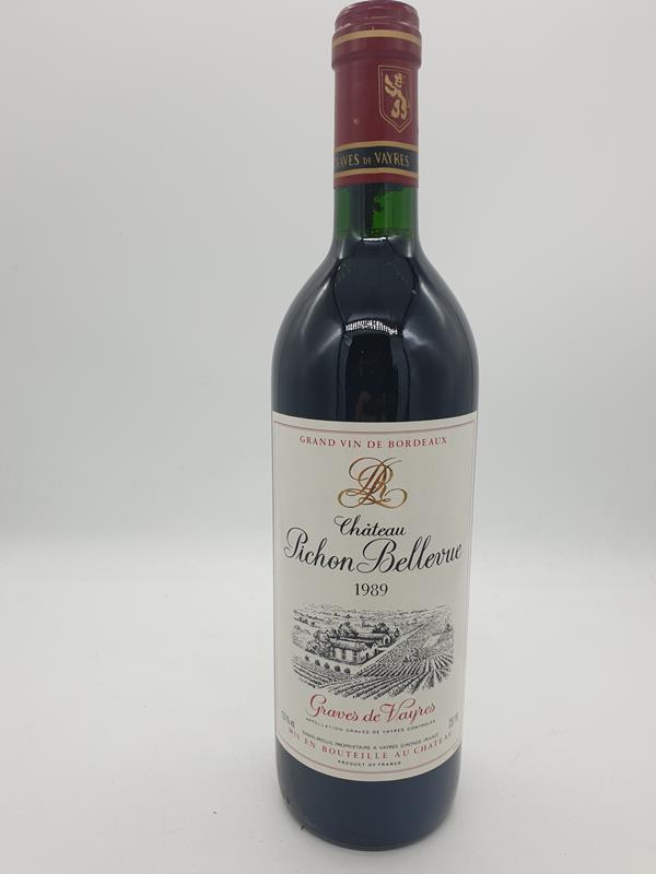 Château Pichon Bellevue Graves de Vayres 1989