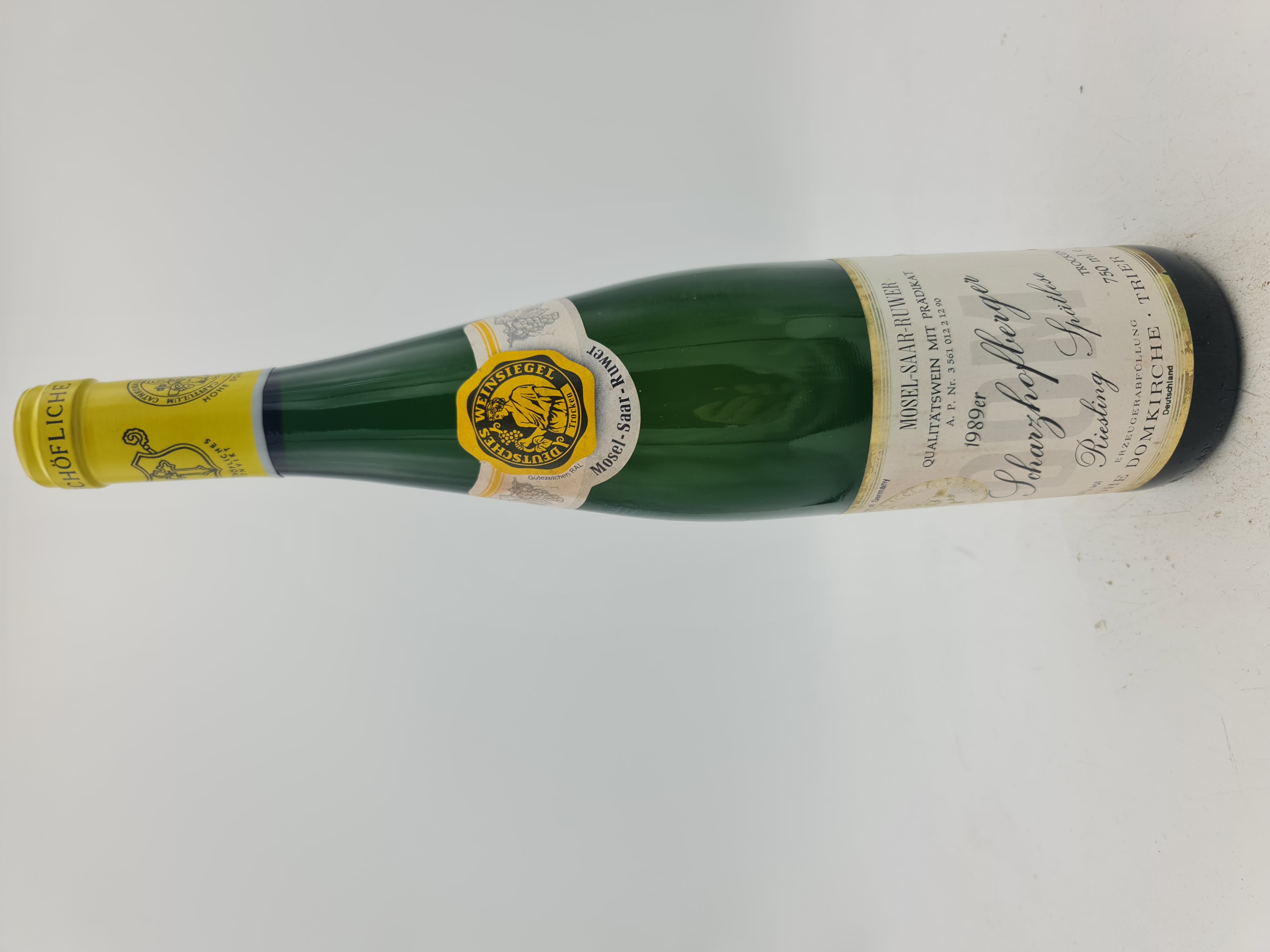 Bischöfliches Priesterseminar - Scharzhofberger Riesling Spätlese dry 1989