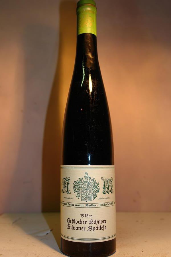 Weingut Peter Anton Madler - Heßlocher Schnorr Silvaner Spätlese 1915