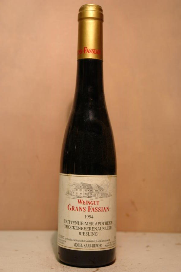 Grans-Fassian - Trittenheimer Apotheke Riesling Trockenbeerenauslese Goldkapsel 1994 375ml