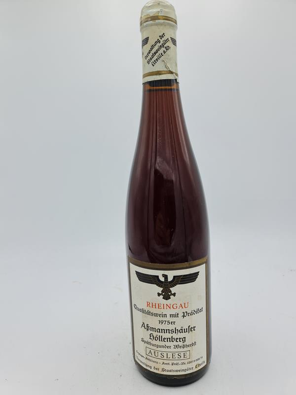 Hessische Staatsweingüter Kloster Eberbach - Assmannshäuser Höllenberg Spätburgunder Weissherbst Auslese 1975