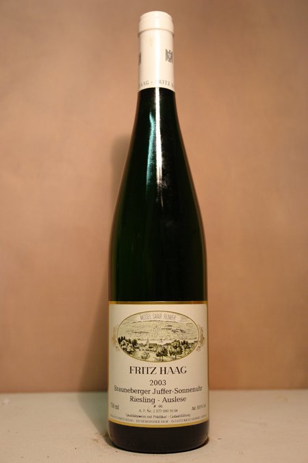 Fritz Haag  - Brauneberger Juffer-Sonnenuhr Riesling Auslese 2003