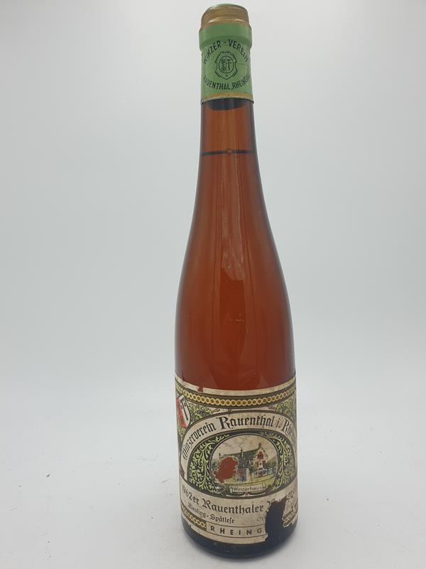 Winzerverein Rauenthal - Rauenthaler Burggraben Riesling Spätlese 1962