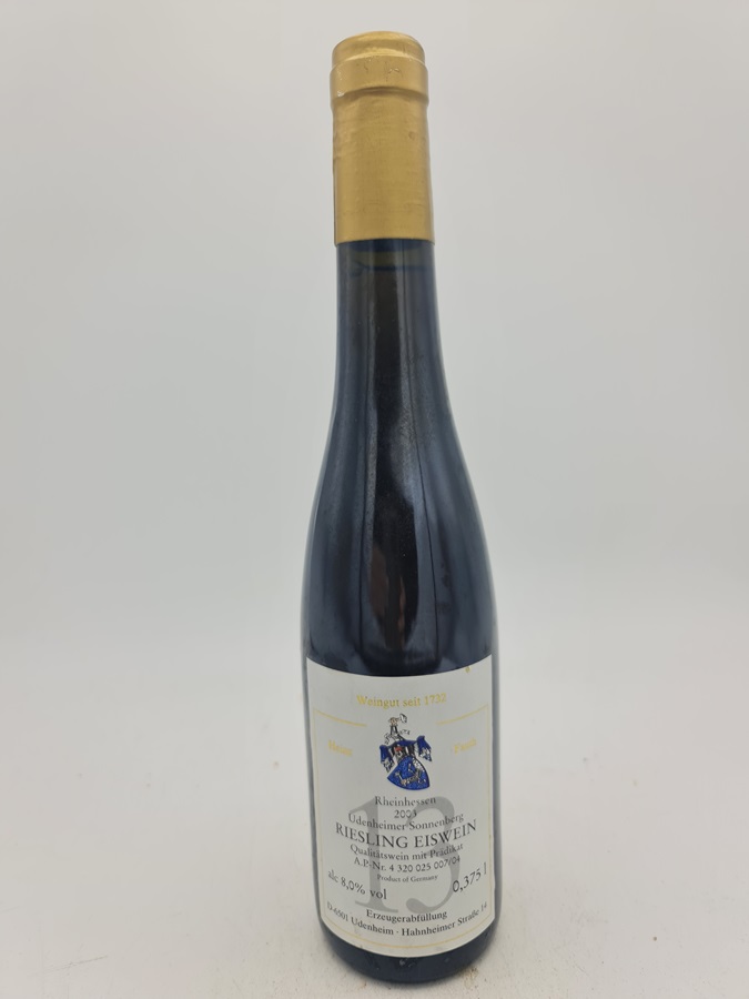 Weingut Heinz Fauth - Udenheimer Sonnenberg Riesling Eiswein Goldkapsel 2003 375ml