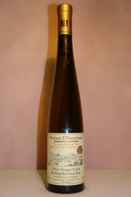 Ratzenberger - Steeger St. Jost Riesling Beerenauslese Goldkapsel 1989 500ml