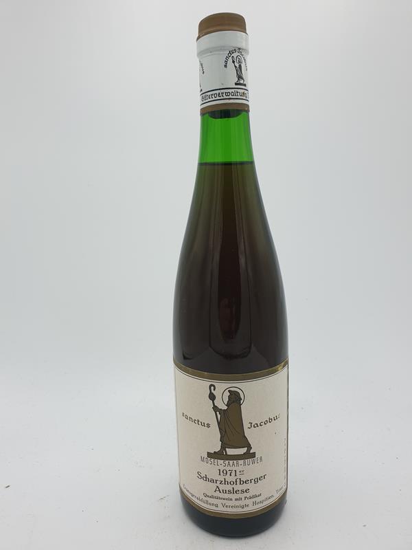 Vereinigte Hospitien 'Sanctus Jacobus' Trier - Scharzhofberger Riesling Auslese 1971
