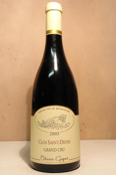 Domaine Olivier Guyot - Clos Saint Denis 'Grand Cru' 2003