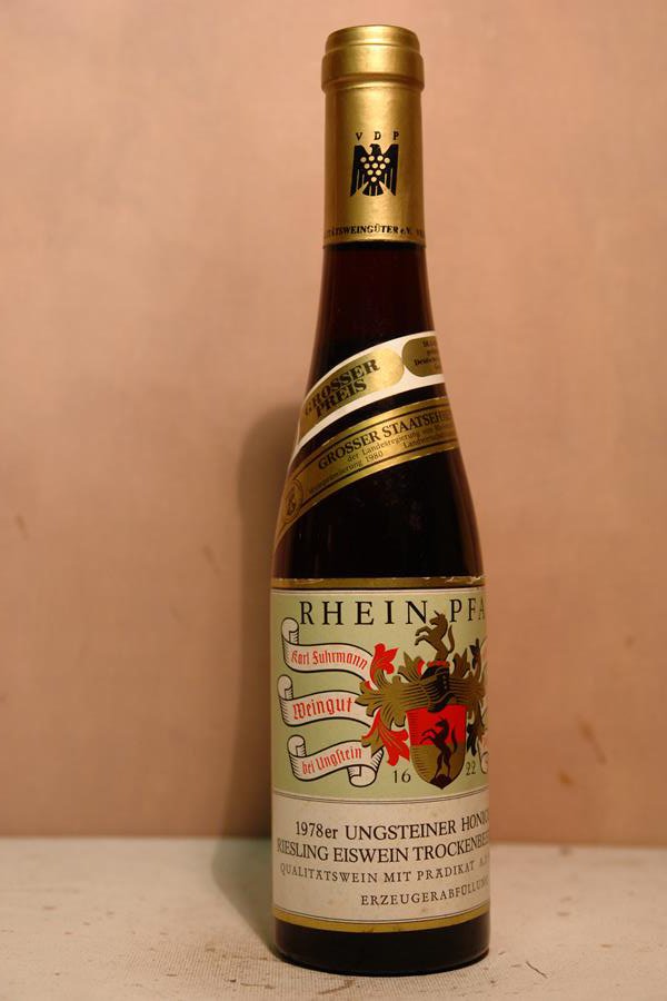 Weingut Pfeffingen Karl Fuhrmann - Ungsteiner Honigsäckel Riesling Eiswein Trockenbeerenauslese Goldkapsel 1978 375ml