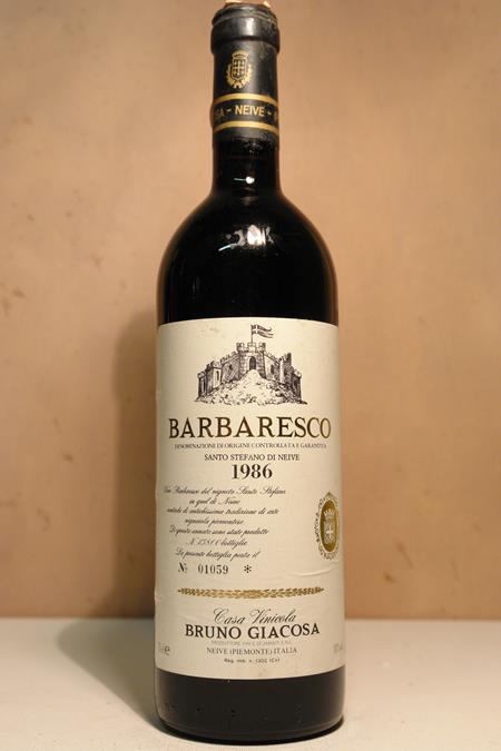 Bruno Giacosa - Barbaresco 'Santo Stefano' 1986