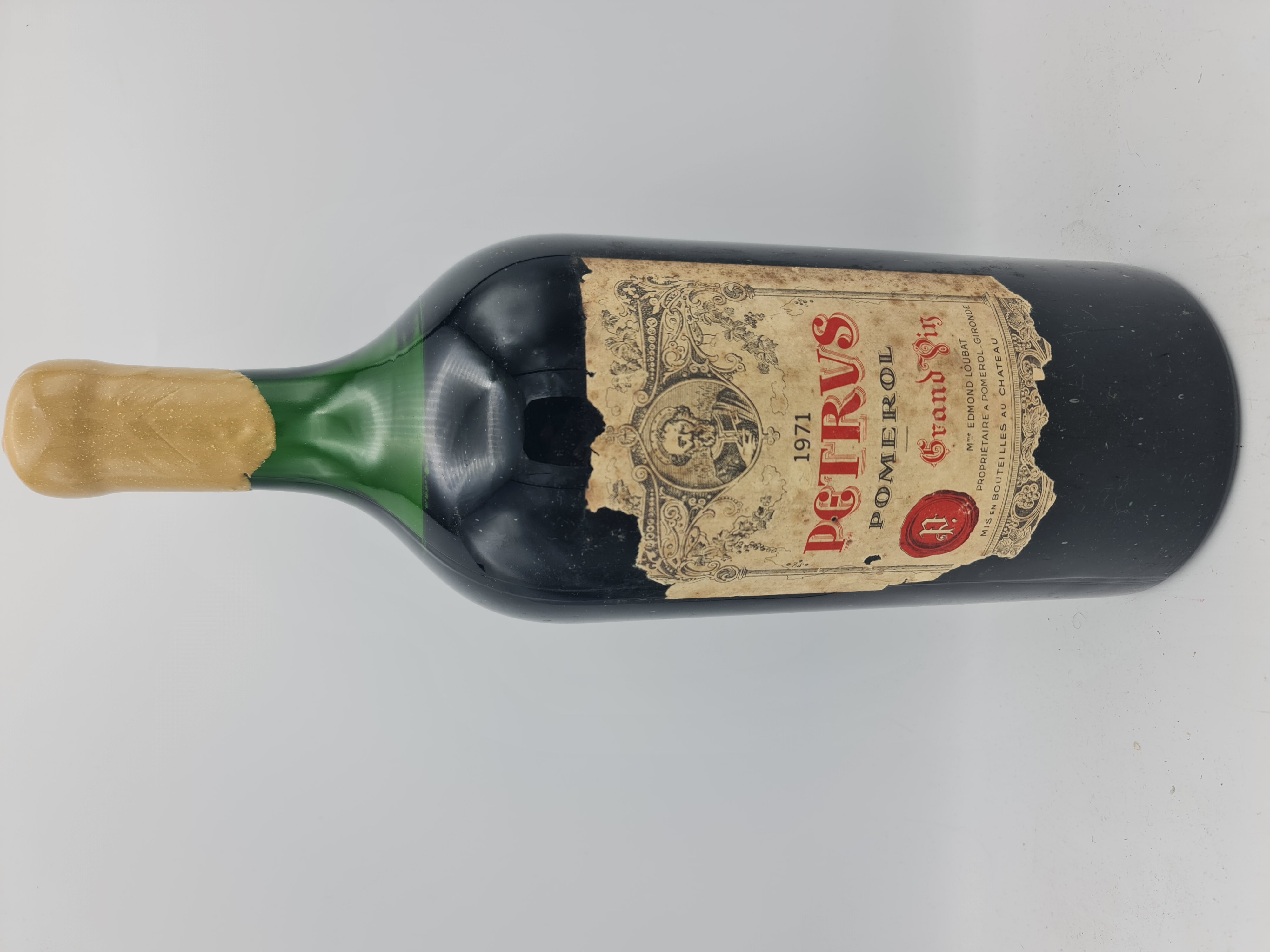 Château Pétrus Pomerol 1971 DMAGNUM 3000ml 'rewaxed capsule and damaged label'