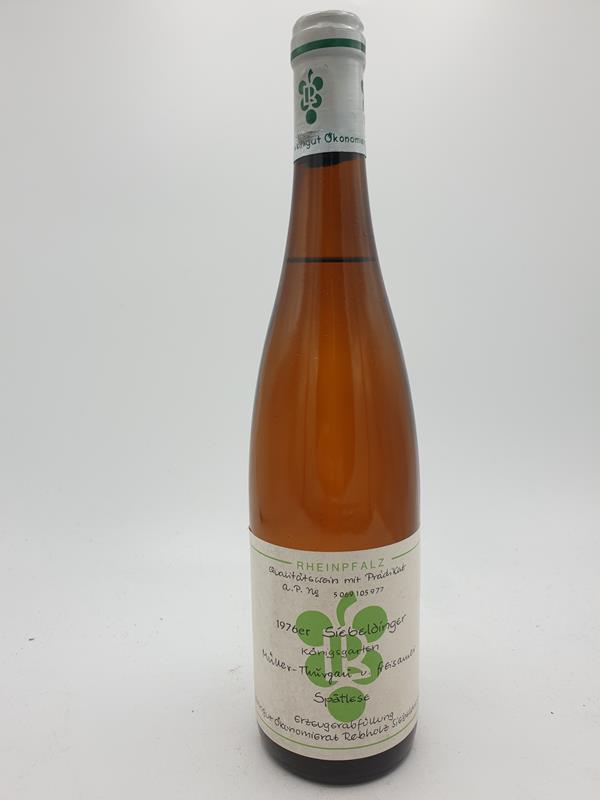 Ökonomierat Rebholz - Siebeldinger Königsgarten Müller-Thurgau und Freisamer Spätlese 1976