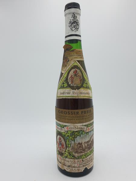 C. von Schubertsche Schlosskellerei Maximin Grünhäuser Herrenberg hochfeine Beerenauslese 1959