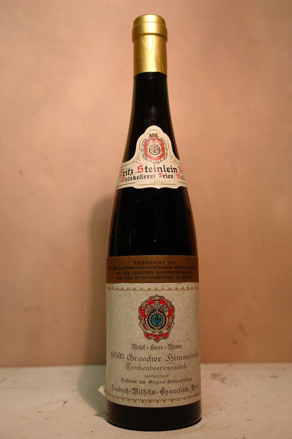 Friedrich Wilhelm Gymnasium Trier - Graacher Himmelreich Riesling Trockenbeerenauslese 1959