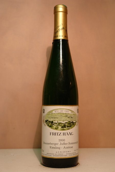 Fritz Haag  - Brauneberger Juffer-Sonnenuhr Riesling Auslese Lange Goldkapsel 1988