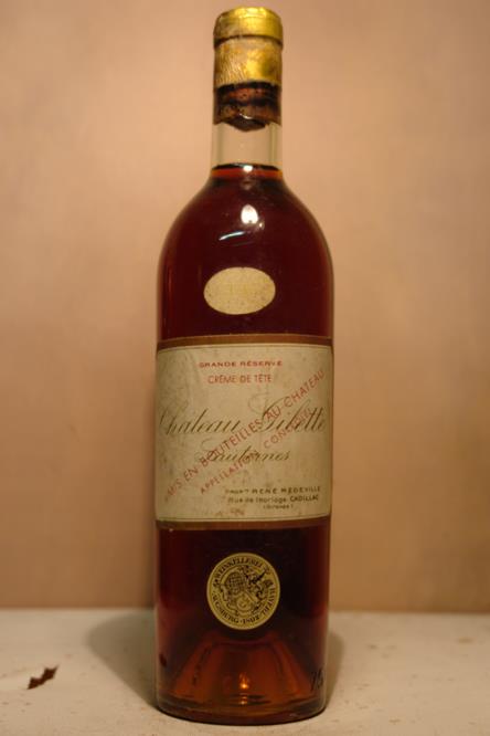 Château Gilette Crême de Tête Grande Réserve Sauternes 1949