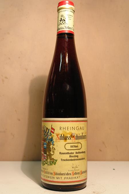 Schloss Schönborn - Rauenthaler Rothenberg Riesling Trockenbeerenauslese 1976