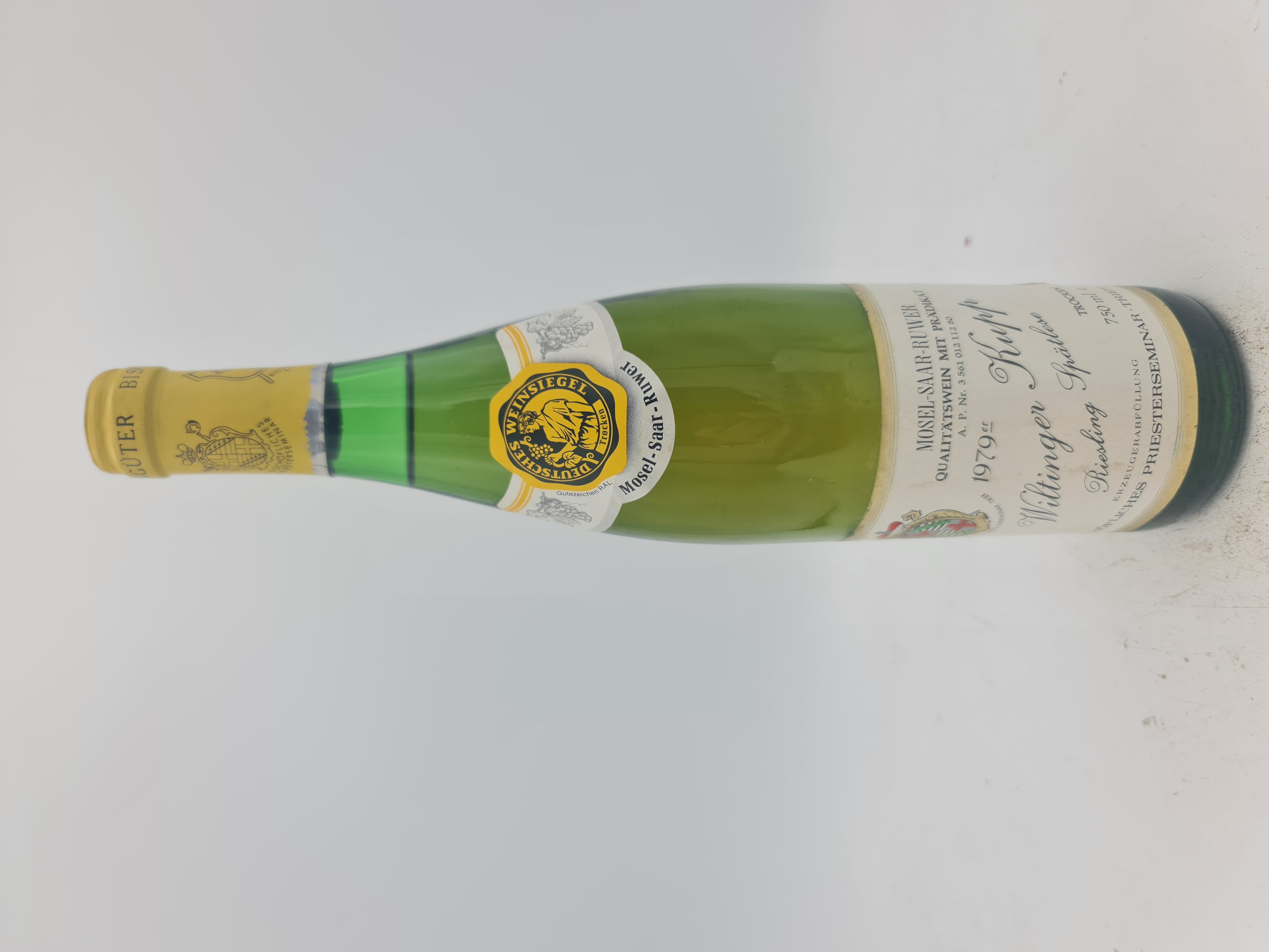 Bischöfliches Priesterseminar - Wiltinger Kupp Riesling Spätlese trocken dry 1979