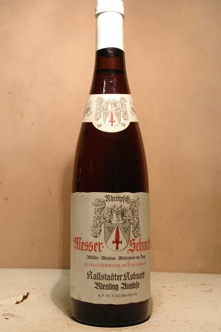 Messerschmitt - Kallstadter Knobert Riesling Auslese 1976