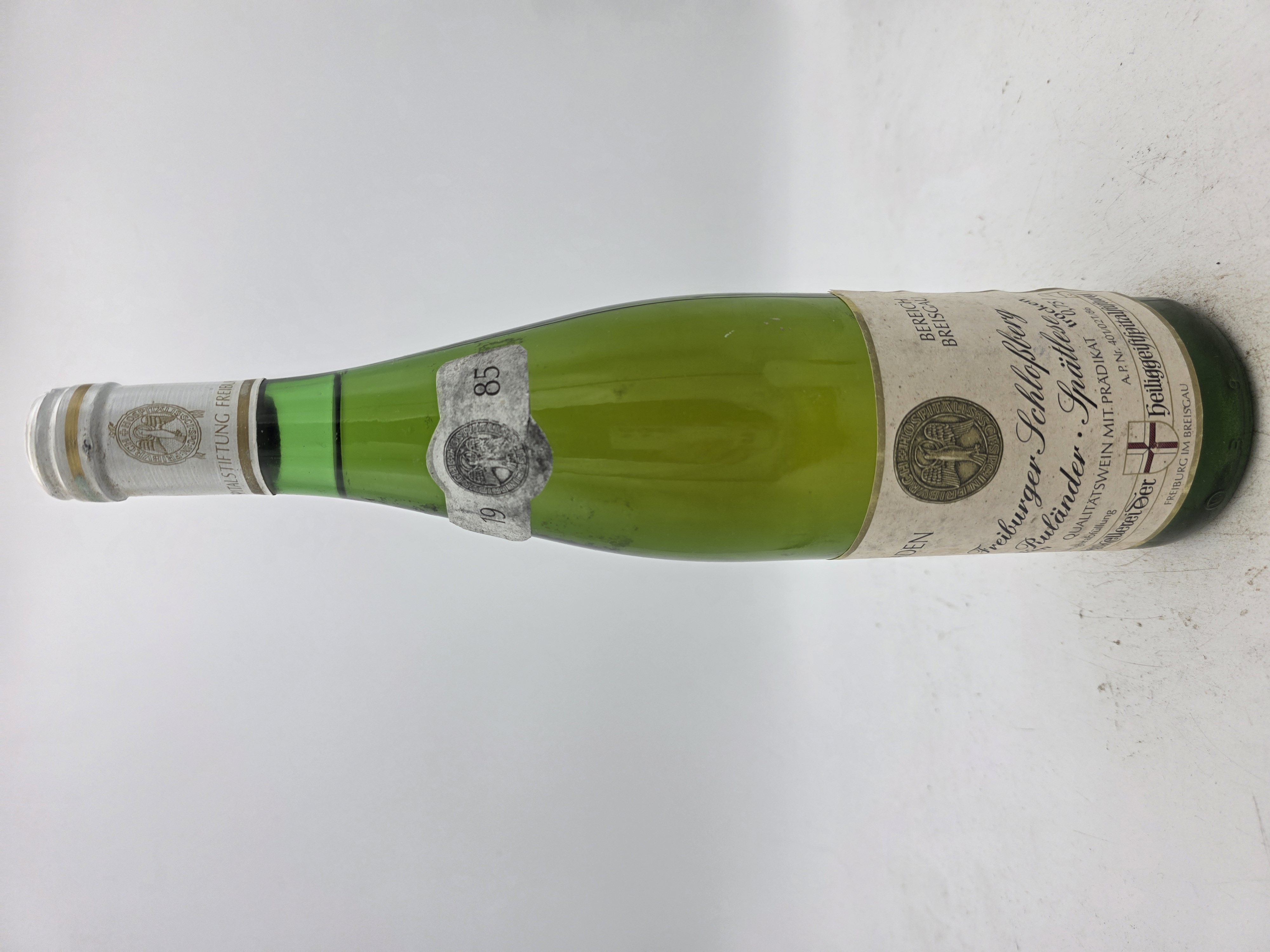 Heiliggeistspitalstiftung Winery – Freiburg Schloßberg Ruländer Spätlese, dry, 1985