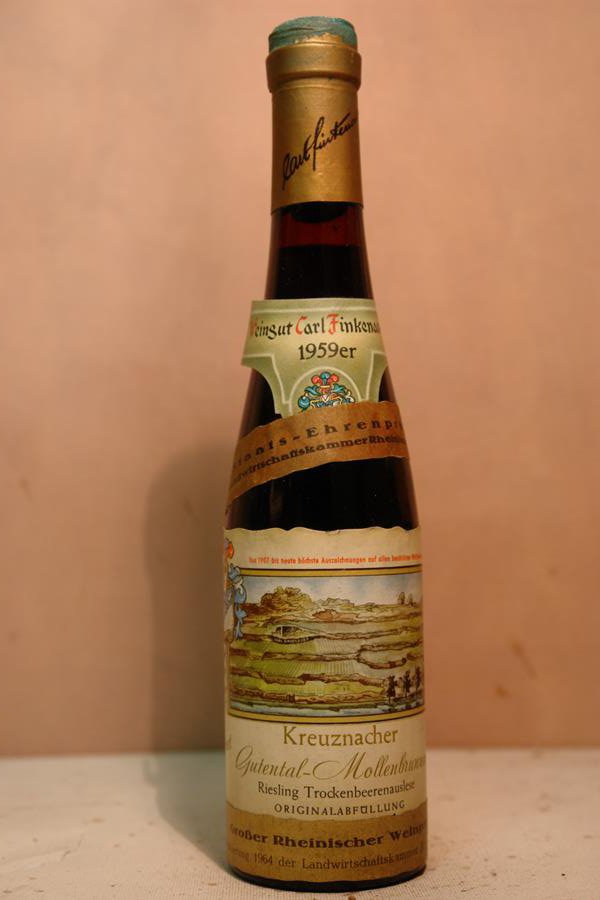 Weingut Carl Finkenauer - Kreuznacher Gutental-Mollenbrunnen Riesling Trockenbeerenauslese 1959 375ml