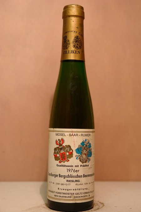 Forstmeister Geltz-Zilliken - Saarburger Bergschlösschen Riesling Beerenauslese Lange Goldkapsel 1976 375ml