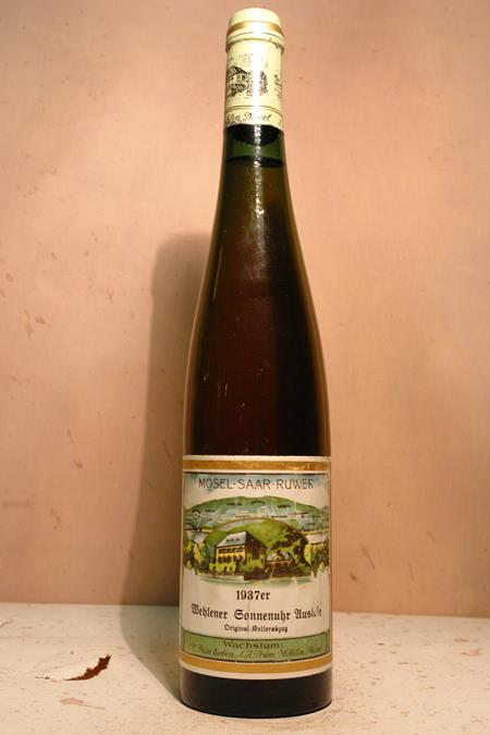 S. A. Prüm - Wehlener Sonnenuhr Riesling Auslese 1937